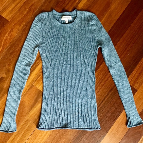 Philosophy Sweaters - Philosophy Ribbed Knit Sweater